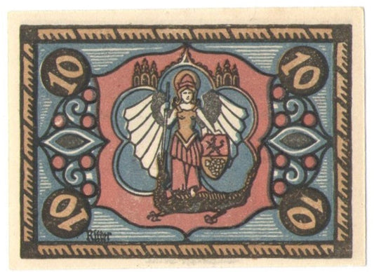 10 Pf banknot zastępczy Jena 1921