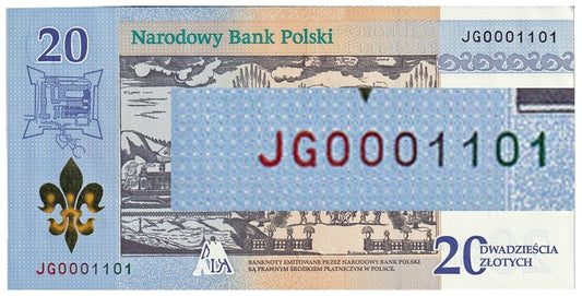 20 zł 300-lecie koronacji obrazu Matki Bożej JG0001101