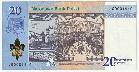 20 zł 300-lecie koronacji obrazu Matki Bożej JG0001110