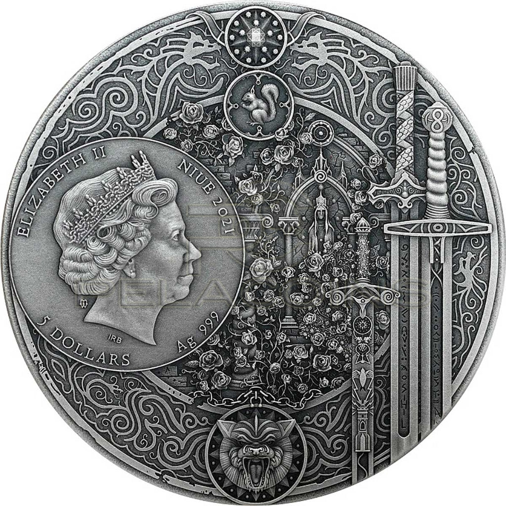 Niue 2021 5$ BLOOD of ELVES - The Witcher series 2oz
