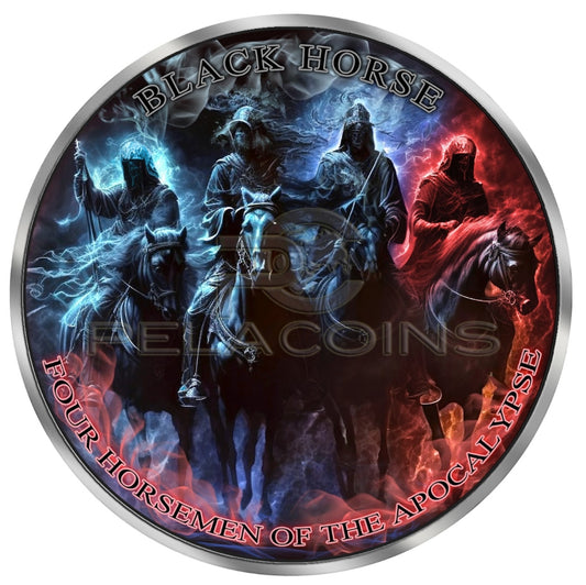 Canada 2025 5$ Four Horsemen of the Apocalypce - Black Horse 1oz